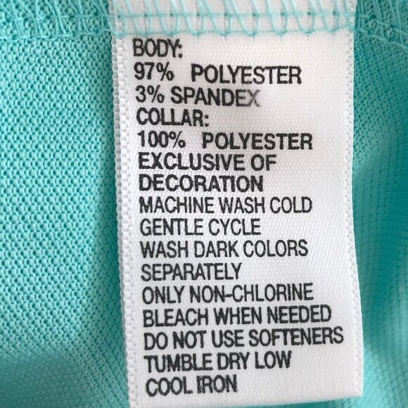 Greg Norman Play Dry Athletic Sleeveless Poly Golf Polo Shirt Green Sz M NWOT - Picture 8 of 10